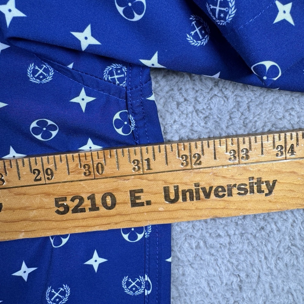 Dixxon Shirt Mens 5XL Blue The Bougie Hawaiian Monogram D-Lite Camp Dad Party - Picture 9 of 11